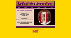 Desktop Screenshot of lecapitaineaccordions.com