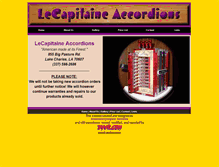 Tablet Screenshot of lecapitaineaccordions.com